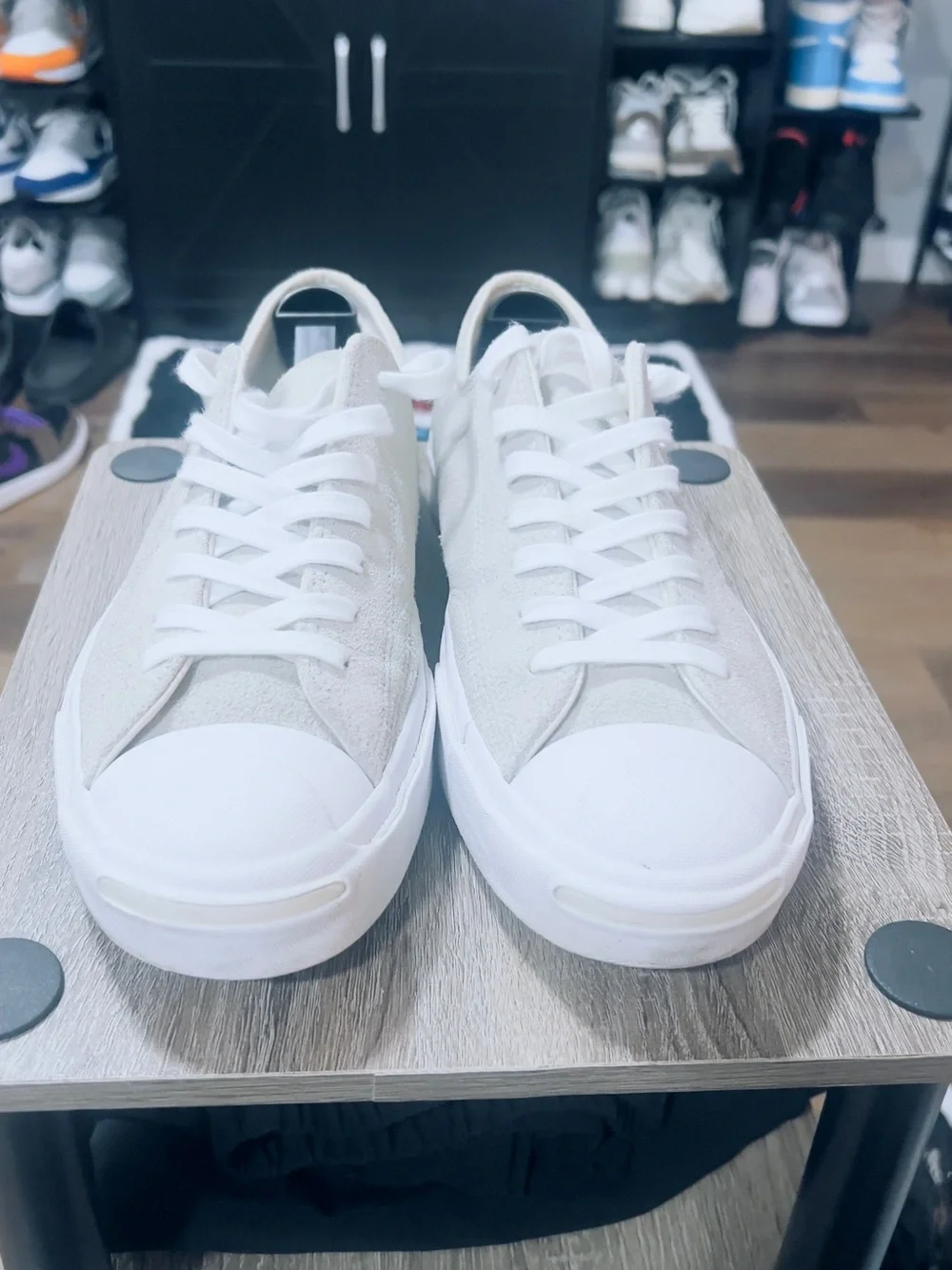 Converse Jack Purcell - Casual Low-Top Sneakers in White US Mens 11